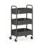 Chariot utilitaire mobile à 3 niveaux sous le bureau avec rangement en métal-131181529