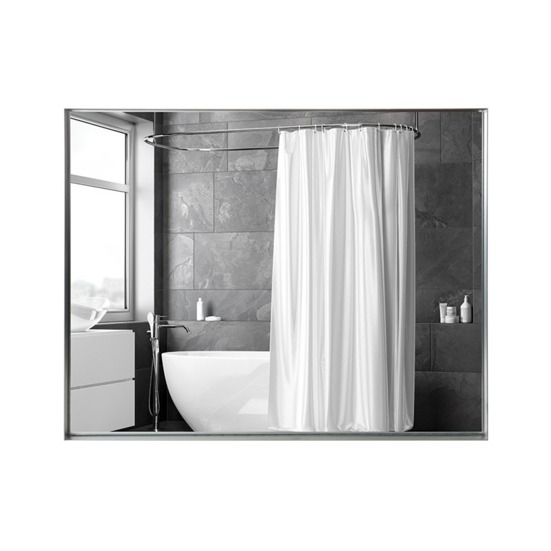 Miroirs de salle de bain Modern Farmhouse, Argent argent, 36 po x 24 po