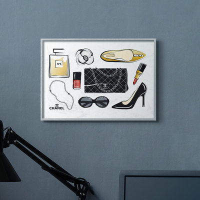 Accessoires tendance stylé glamour par Martina Pavlova-impression d’art graphique