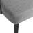 Paros Minimalist Upholstery Dining Chair With Metal Leg - Grey, Set of 2