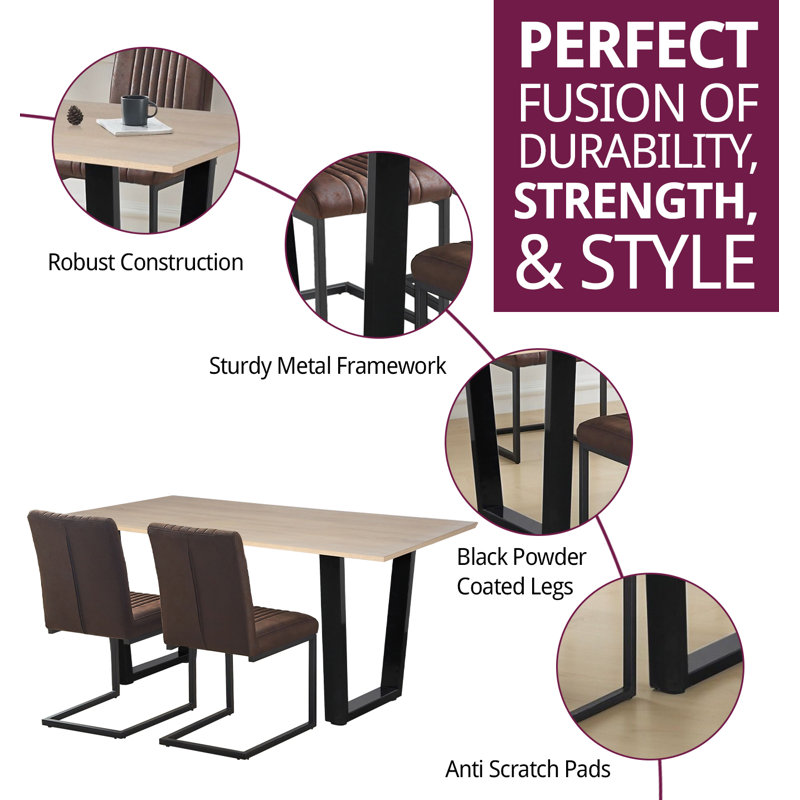 Abinash 4 - Person Dining Set