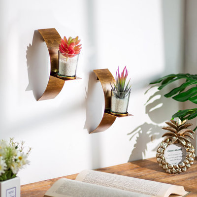 2 Piece Metal Candlestick Set