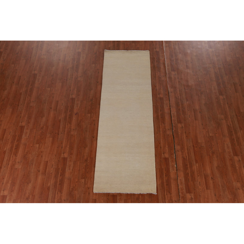 Vegetable Dye Gabbeh Persian Runner Rug 3x8