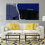 «Cobalt Abstract B», impression sur toile sans cadre