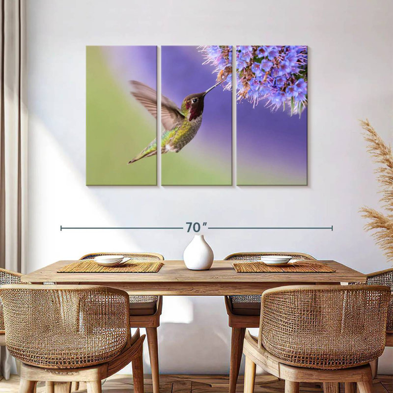 Nectar Sipping Hummingbird, 36" H x 57" W