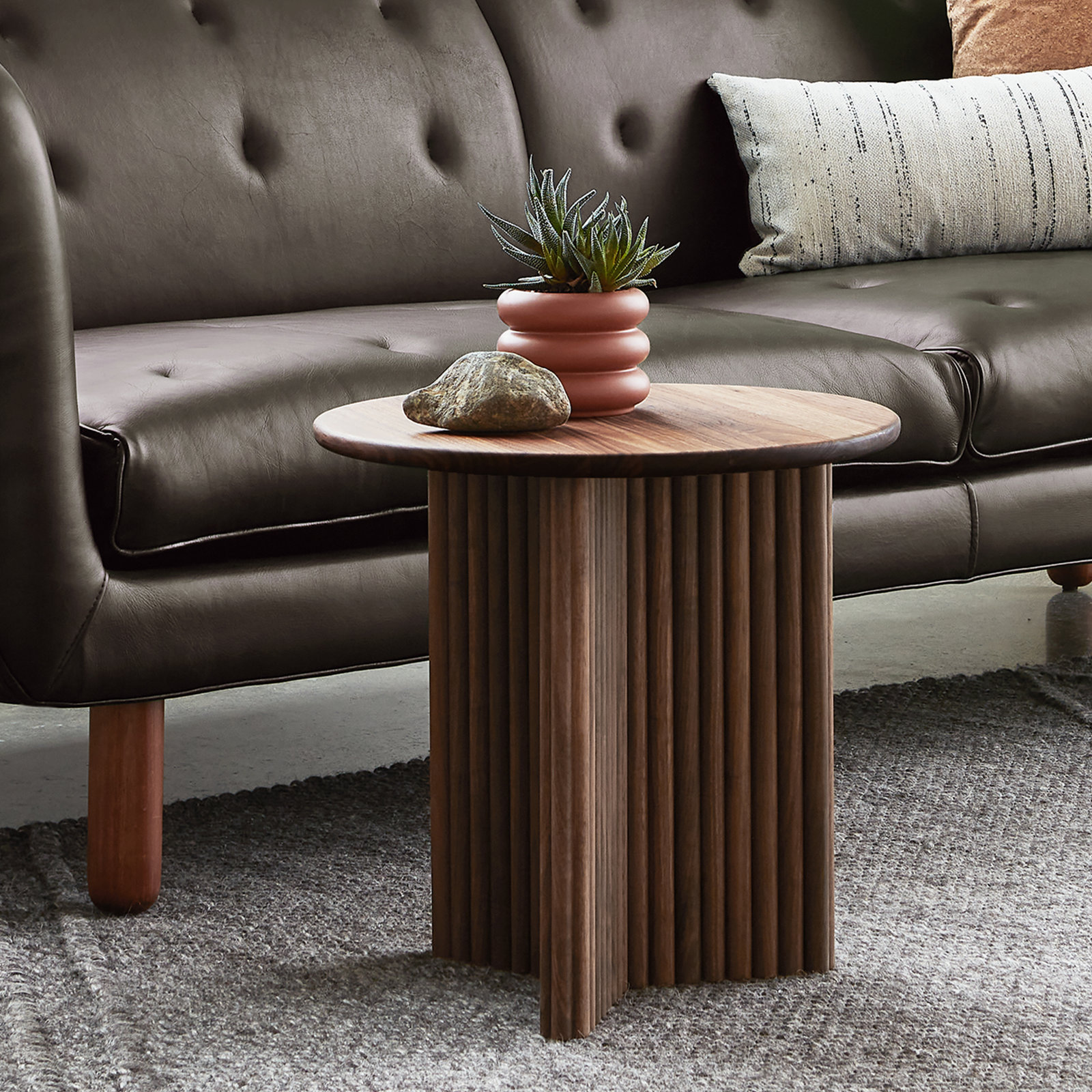 Odeon End Table, Classic Walnut