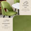 Chaise rembourrée moderne en velours courbé-2105841943