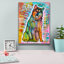 «Love Puppy - Old Blue Eyes» par Dean Russo, art mural sur toile-1101523467