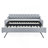 Twin Size Upholstery Daybed With Twin Size Erectable Trundle And USB Charging Design, Linen Grey