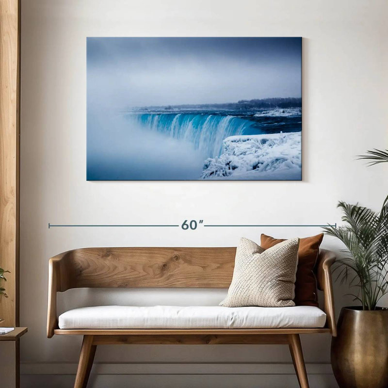 Alvord Niagara Falls Wintry Mist, 30" H x 45" W