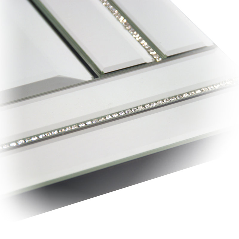 Rocha Glass Flat Wall Mirror, 120 H x 80 W