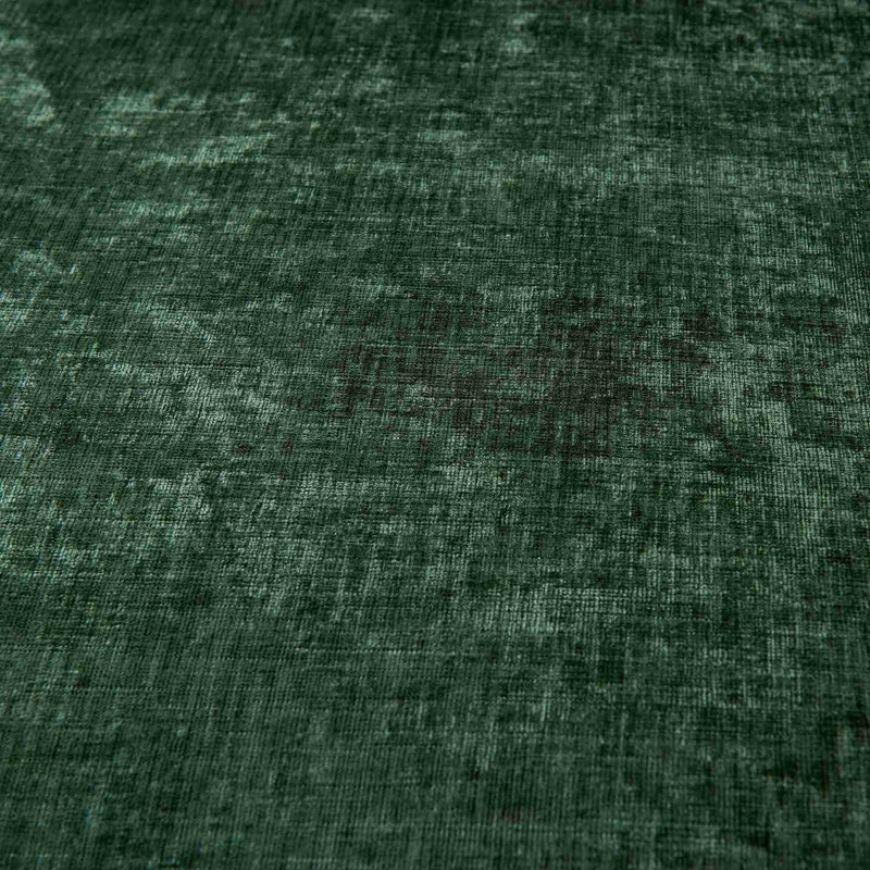 Canapé incurvé en chenille avec mousse haute densité et sans assemblage, pour des espaces de vie compacts, Vert