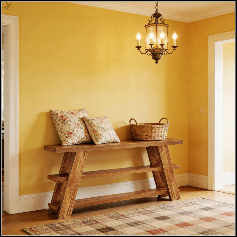 Table d'appoint mince avec console à 3 niveaux pour une organisation efficace et peu encombrante dans les petits espaces de vie ou les couloirs.