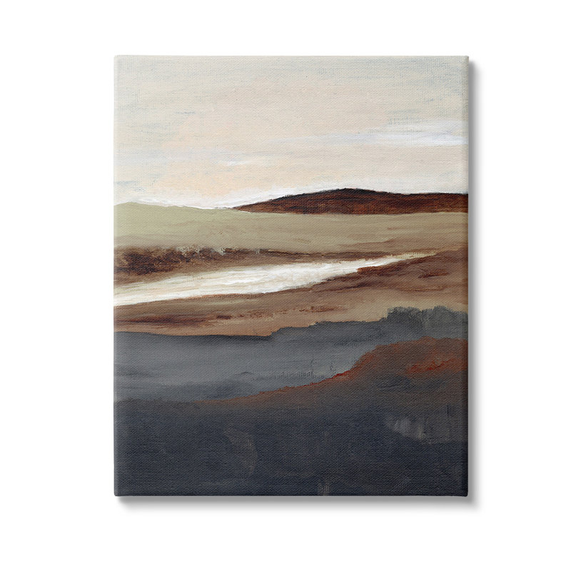 «Rustic Hills Abstraction», art mural par Nikita Jariwala, H 48 po x l 36 po