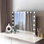 Miroir rectangulaire en métal à DEL