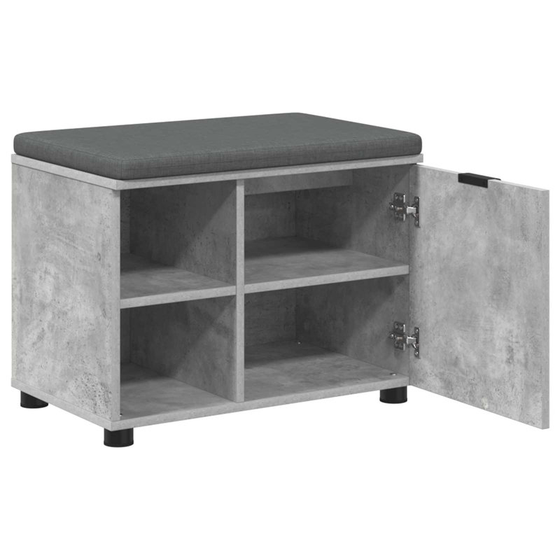 Storage Bench, 46cm H x 60cm W x 38cm D, Concrete Grey