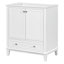 Meuble-lavabo 30 po sans lavabo, base seulement, armoire de salle de bain multifonctionnelle avec portes et tiroir, structure solide et panneau en bois aggloméré-1432911817-1432911815