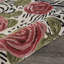 Tapis rond rouge / noir / beige en coton touffeté à la main Hogge-1768826681