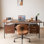 Middle ancient style home desk and chair set