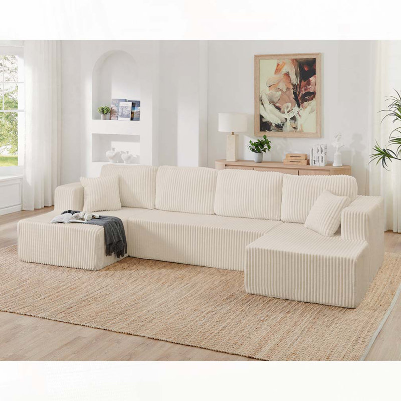 Canapé modulaire en U, Beige