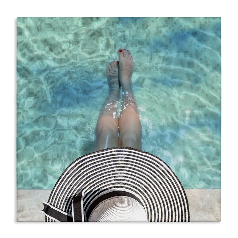 «Summer Pool Ripples View», art mural par CAD Designs, H 36 po x l 36 po