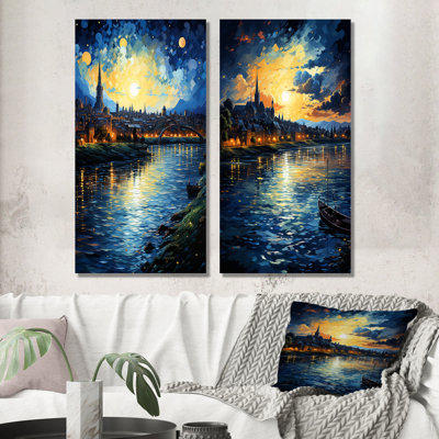 " The Starry Night Over The Rhone " 2 - Pieces