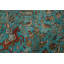 Tapis oriental traditionnel bleu 4 pi