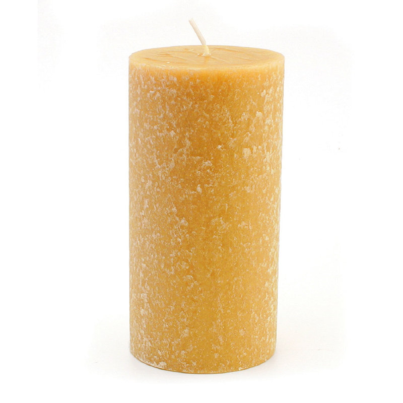 Bougie colonne non parfumée Timberline, H 6 po x l 3 po x P 3 po, Caramel écossais