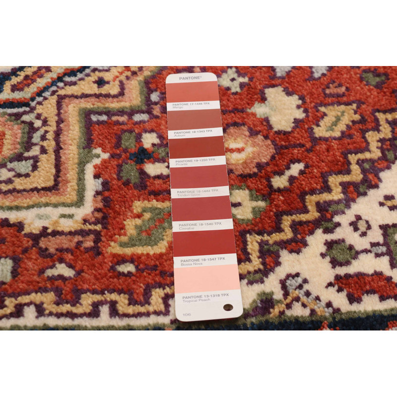 Tapis cuivre foncé Serapi Heritage 2 pi 11 po x 11 pi 9 po