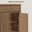 Armoire buffet moderne à cannelures élégantes 29,1 po avec 1 tiroir et 2 tablettes réglables-846006204-851878322