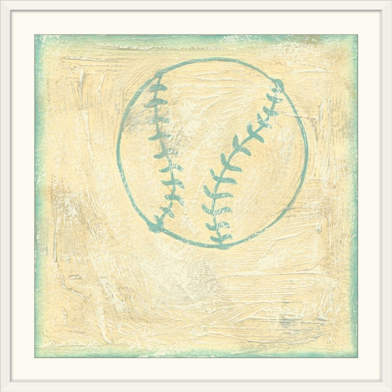 « sports rule baseball rules », impression sur toile, H 35 po x l 35 po x P 1,5 po, Toile tendue