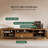 Devis 78.7" Modern TV Stand with Textured Cabinet Doors, Media Console with Adjustable/Removable Shelving, Walnut Finish