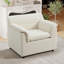Fauteuil surdimensionné de 97 cm (38 pouces) recouvert de chenille, fauteuil d'appoint idéal pour le salon, la chambre ou un appartement.-63302203