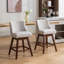 Ensemble de 2 tabourets pivotants à hauteur de comptoir, tabouret de bar rembourré de 26 po de hauteur-1650519875