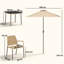 4 - Person Patio Dining Set with Square Table-2128940130