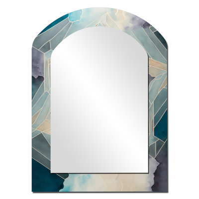 Fundamental Patterns Sacred Geometry VII - Beige Arch Wall Mirror Decor