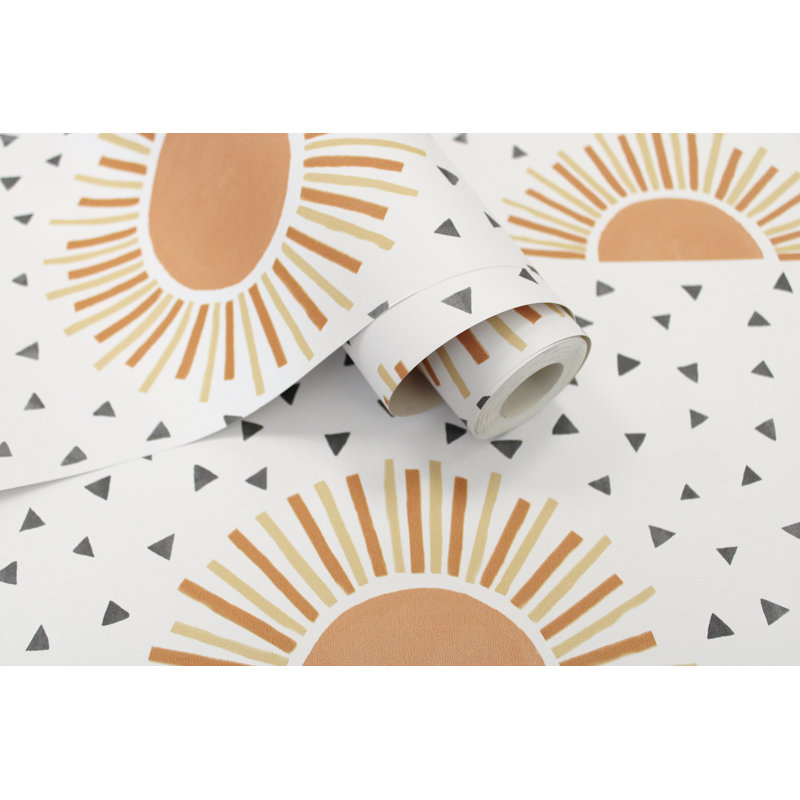 Kalandria 53cm x 10.5cm Matte Wallpaper Roll, White