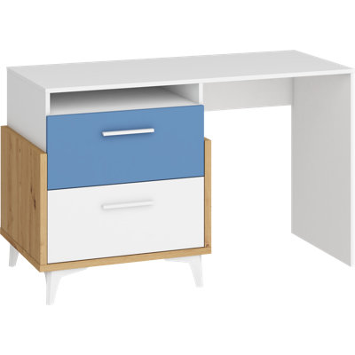 Mazzeo Configurable Writing Desk Office Set with Bookcase