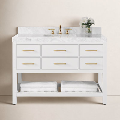 Carrie 48'' Single Bathroom Vanity with Top