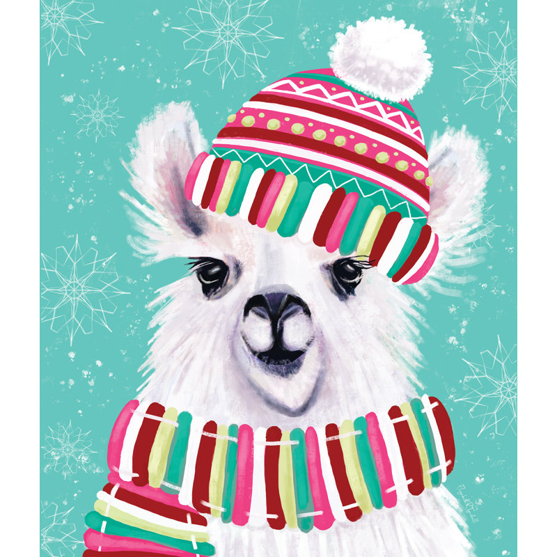 Holiday Llama par Elizabeth Tyndall, H 24 po x l 18 po