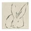 "Minimal Bunny Outline", art mural par June Erica Vess-814439694