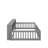 Twin XL Size Floor Bed With Cabinets And USB Ports-528599125