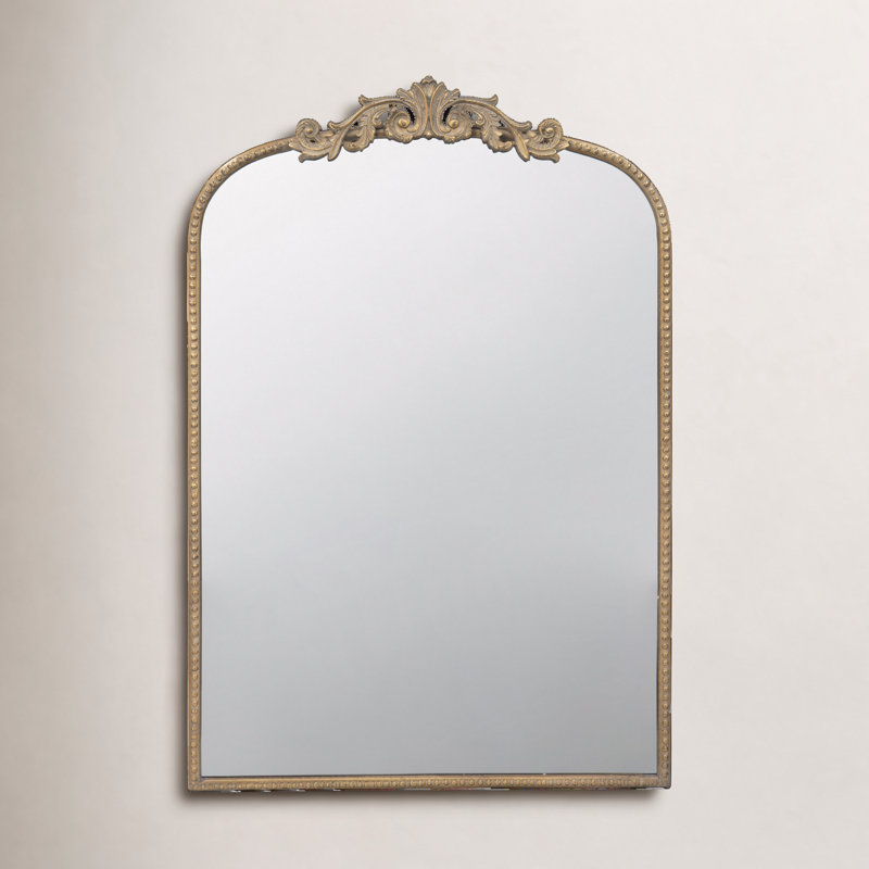 Miroir d'appoint mural Emmeline, Or, 36 po x 24 po