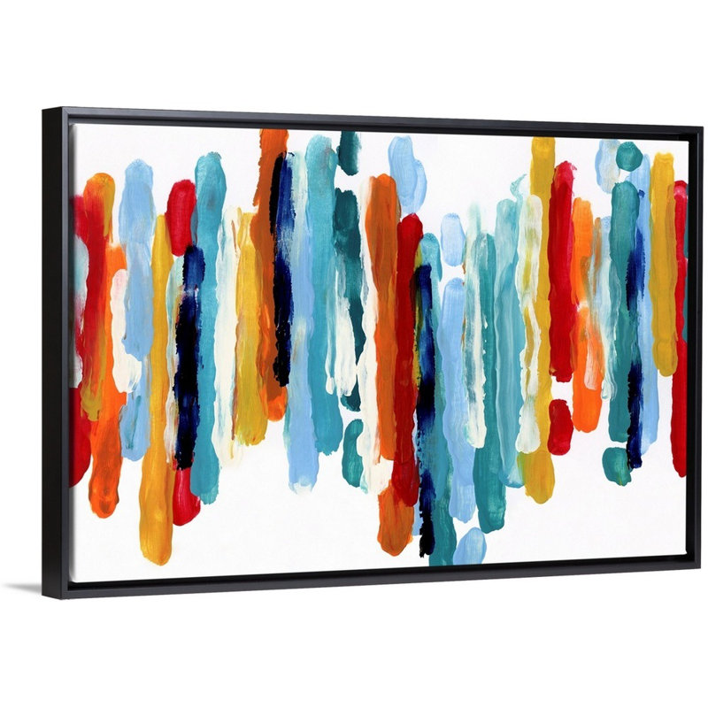 Captive Color I - reproduction d'art sur toile, H 13,7 po x l 19,7 po x P 1,75 po, Cadre flottant noir