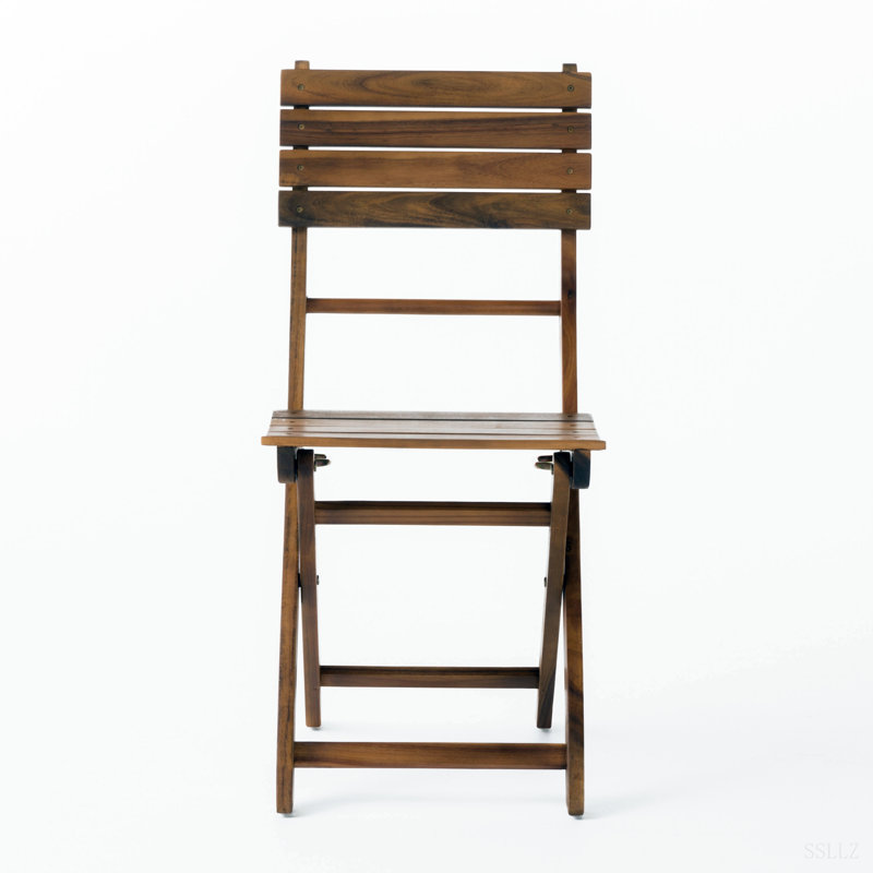 Outdoor Acacia Wood Folding Dining Chair, Natural