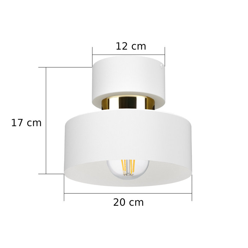 Flush Mount, White