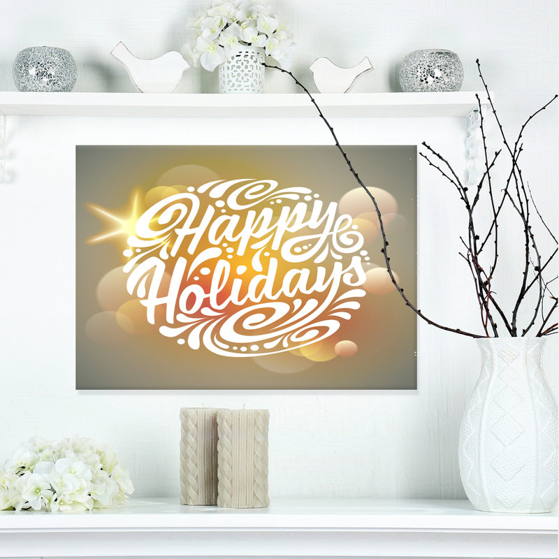 Arbre de Noël en forme de boule de Noël-impression d’art textuel, H 20 po x l 20 po x P 1 po, Toile tendue