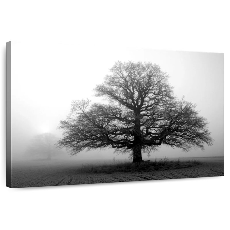Arbre Harnek dans la brume, H 8 po x l 12 po