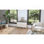 Buffet avec tablettes réglables, portes, grain de bois blanc