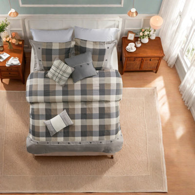 Warm Herringbone Bedding Sets, Polyester Cabin Style For Home